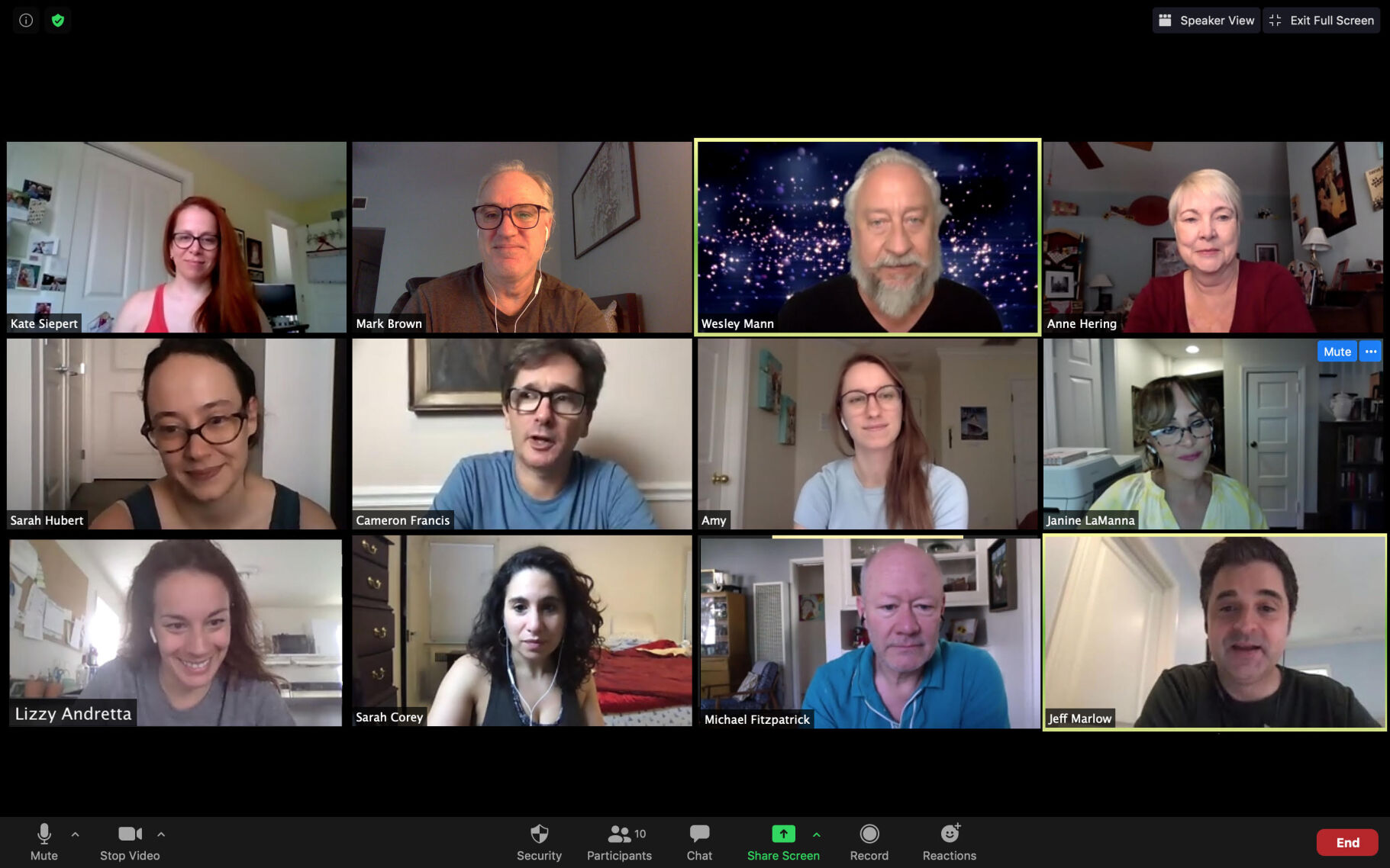 Meeting of Quarantine Rep through Zoom